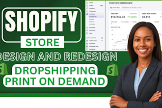 build and optimize your shopify pod dropshipping store page for high conversions