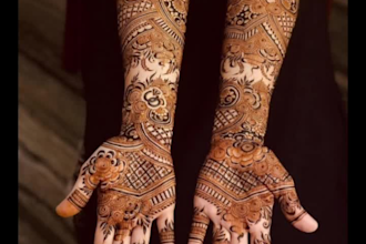 draw unique, attractive henna pattern design
