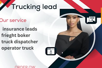 do targeted b2b trucking lead freight boker for any industry