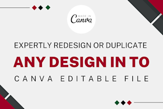 redesign or duplicate anything in canva