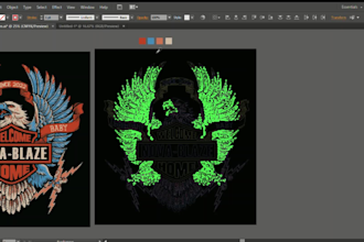 redraw or vector tracing image to ai, eps, png or cdr