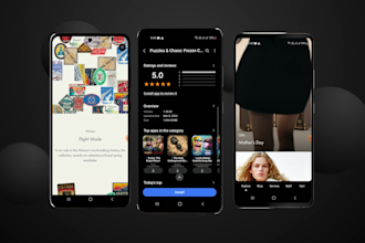 create modern app promo video for android and IOS