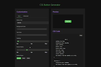 build a custom static website with HTML, CSS, and javascript