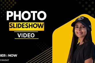 create wedding, birthday, memorial photo slideshow video
