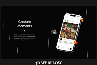 build webflow membership website interactive 3d animated website webflow webapp