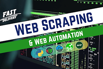 do python web scraping and data extraction from any website