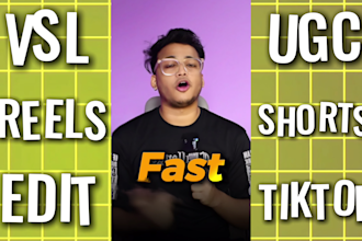 offer quick 24hour vsl video editing and ugc ads