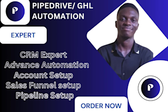 setup pipedrive CRM ghl automation workflow  hubspot CRM CRM consultation setup