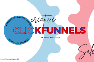 create a clickfunnels landing page, sales funnels and funnels in clickfunnels