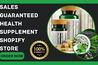 design nutraceutical care supplement health and fitness vitamins shopify store