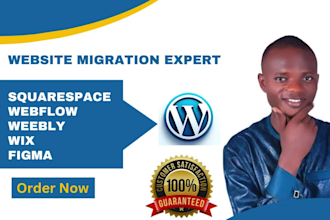 migrate move transfer clone drupal, weebly jumla webflow figma wix to wordpress