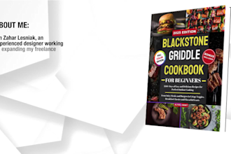 create professional KDP cookbook cover design
