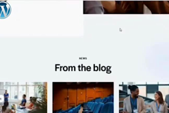 design wedding party event conference website or landing page with wordpress