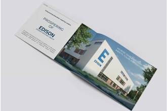 create a modern elegant and professional company profile