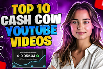 create a professional youtube automation, cash cow videos with cash cow