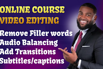 do online course video editing or tutorials