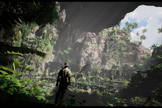 create unreal engine environments, terrain levels and 3d landscape in blender