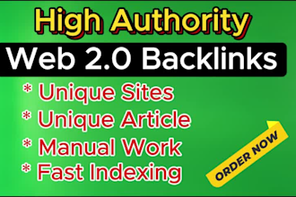do high da web 2 0 backlinks manually