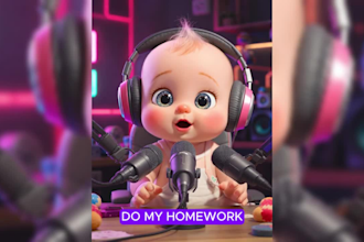 create viral ai baby podcast videos with talking avatars funny tikokt ai edits