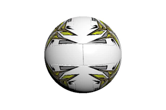 design  soccer ball football layout , 2d sketch and 3d render