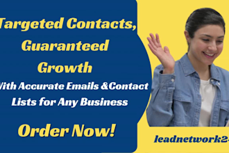 provide accurate email list and contact list for any business