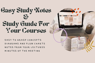 make easy study notes for your courses