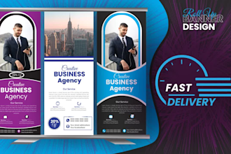 make roll up banners, billboards, roll up,  signage design, or pull up