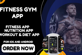 develop fitness gym app, fitness app, gym app, mobile app development for you