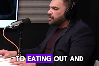 edit social media clips from the podcast video