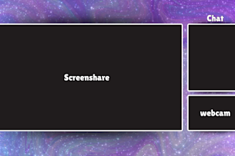 design a twitch youtube or kick stream overlay