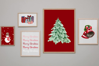 create digital wall art for holidays and special occasions