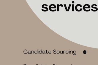 do candidate sourcing, recruiting, and interviewing
