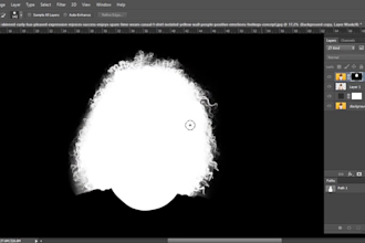 hair masking and background removal service