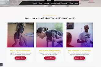 create a professional online school website