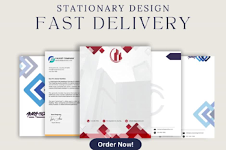 design visiting cards letterheads envelopes and stationery in one day