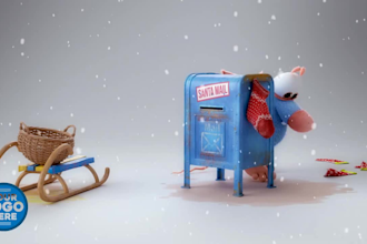 customize christmas greetings video