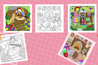 create coloring book pages and covers for amazon KDP and etsy