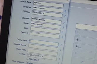 provide voip configuration, did numbers, sip trunk, caller id , outbound calls