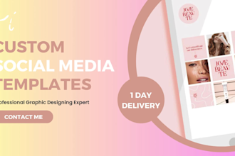 design a creative instagram social media kit using canva