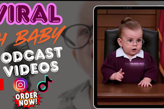 do viral ai baby podcast videos ai baby talking video ai talking avatar reels
