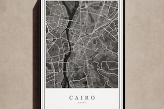 create a fully customized, unique map poster of your special location