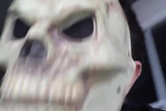 go outside and scream something while wearing a mask