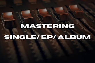 master your album or song professionally