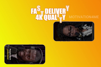 create motivational shorts, youtube shorts and instagram reels professionally