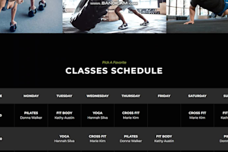 design and develop attractive fitness, gym, and workout website
