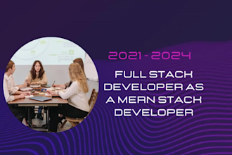 be full stack web developer, as a mern stack developer