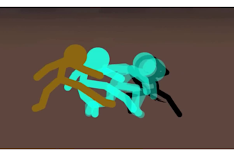 make a 2d stickman explainer 2d stick figure amination 2d fighting stick figure