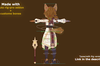 create a 3d retro style model either for posing or animation