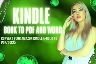 convert kindle book to PDF and doc