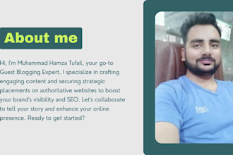 do SEO guest posts on websites having organic traffic